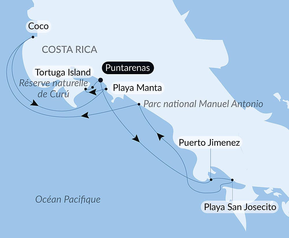 Côte pacifique du Costa Rica